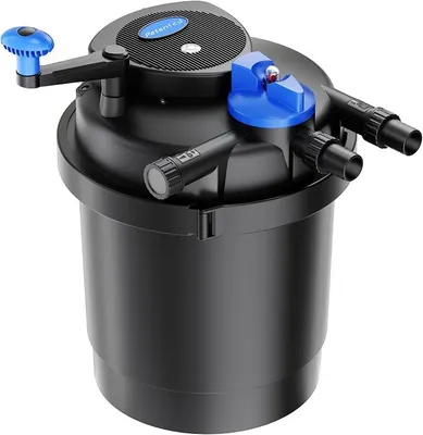 Produktbild von Druckteichfilter 6000 l/h / 11 W UVC Einheit, Teichdruckfilter für Teiche bis 6000 Liter, Teichklärer, Filteranlage