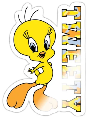 Produktbild von Spreadshirt Looney Tunes Tweety Camouflage Sticker Aufkleber, 10 x 10 cm, Weiß glänzend