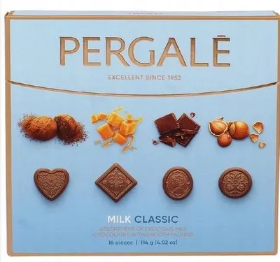 Zdjęcie produktu dla Pergale Czekolada mleczna Classic 114 g