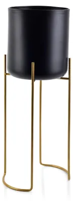 Obrázek produktu pro Suppled on Stand Swen Made of Metal Black / Gold 54 cm x 20 cm x 20 cm
