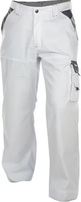 Produktbild von DASSY® Nashville Zweifarbige Arbeitshose WEIß/ZEMENTGRAU Gr.44 Länge: STANDARD