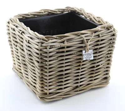 Produktbild von Van der Leeden Pflanzkorb - quadratisch - 38 x 30 cm - Trockentopf