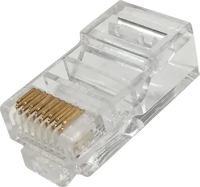 Obrázok produktu pre Konektor RJ45 UTP, kategória 5e, s vodičmi, Netrack, priechodný (100 ks)