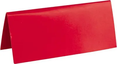 Immagine prodotto di Segnaposti rossi, piegati - confezione da 10 - taglia unica