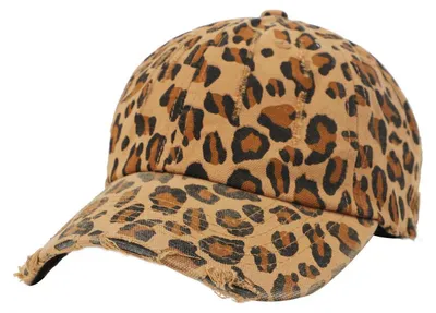 Obrázek produktu pro Baseballová čepice pro ženy, bavlna, leopardí vzor, prodyšná, nastavitelná