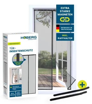 Immagine prodotto di Hoberg  Zanzariera per porte - 90 x 210 cm - Nero