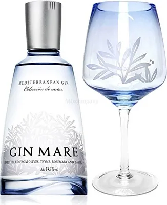 Produktbild von Gin Mare Set - Gin Mare Gin 0,7l 700ml (42,7% Vol) + Ballonglas