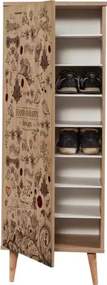Image de Skye Decor, Filinta-731, armoires à chaussures, chêne Sonoma, 50 x 135 x 38 cm