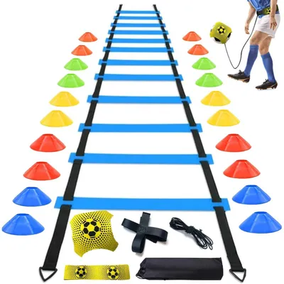 Productafbeelding van Voetbal Trainingsset met Agility Ladder en Kegelset