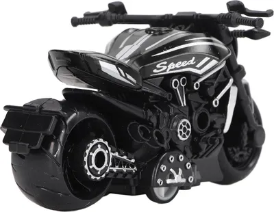 Obrázok produktu pre Model motorky so simuláciou zliatiny, skvelá malá hračka na ťahanie pre deti od 3 rokov (čierna)