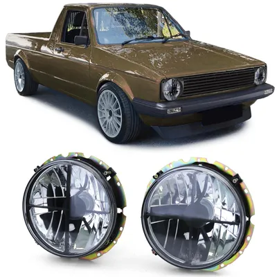 Produktbild von Scheinwerfer links rechts schwarz Fadenkreuz für VW Jetta I 1978/08-1980/07