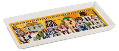Immagine prodotto di EGAN Vassoio "Paese Mio" Giallo 19×9 cm