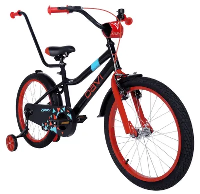 Produktbild von Kinderfahrrad Davi Zippy, 20", 110–130 cm, 1-Gang, Schwarz