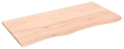 Productafbeelding van Wandrek Massief Eikenhout 100 x 50 cm Onbehandeld