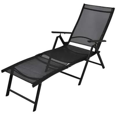 Image de Fauteuil de jardin pliable en aluminium avec dossier réglable