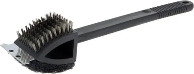 Imagen del producto de ORION: Cepillo de limpieza para parrillas, cepillo para rejillas de barbacoa, 3 en 1, con raspador