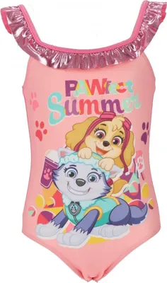 Produktbild von Paw Patrol Mädchen Schwimmanzug Farbenfrohe Badebekleidung für den Strand Rosa 3/4 Jahre