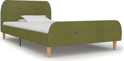 Produktbild von The Living Store Bettgestell Grün Stoff 90x200 cm