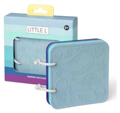 Produktbild von Little L Badespielzeug Blaues Silikonbadebuch