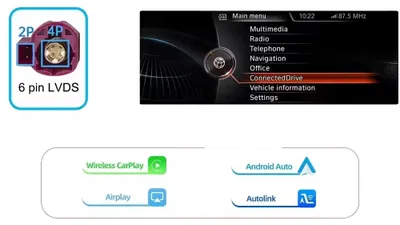 Obrázek produktu pro Bezdrátový modul CarPlay, funkce OEM, podpora Bluetooth audio, systém NBT