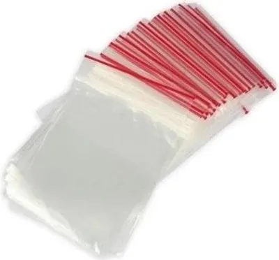 Image de Sachets en polyéthylène avec fermeture 100x150mm (100 pièces)