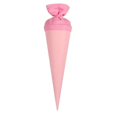 Produktbild von itenga Geschwister - Bastelschultüte 35cm mit Filzverschluss ROSA