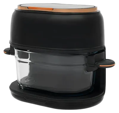Produktbild von Airfryer - Heißluftfritteuse - Fassungsvermögen 4 L - Leistung 1350 W - LED-Touchdisplay - Timer 0–120 Min - Temperatur 60–190 °C - Schwarz