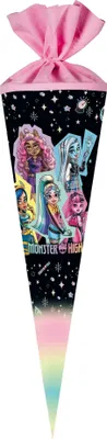 Produktbild von Nestler Schultüte Monster High Best Boos Forever rund mit Filzverschluss 70cm