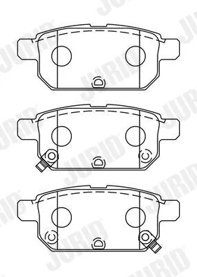 Produktbild von JURID Bremsbeläge Satz Hinten für SUZUKI SWIFT IV (FZ, NZ) 573384J