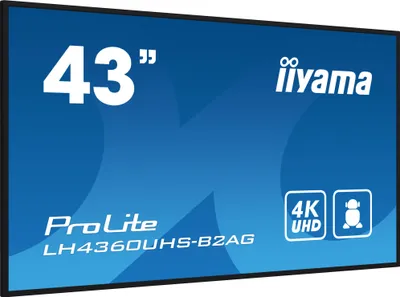 Obrázek produktu pro iiyama LH4360UHS-B2AG, Digitální tabule, 108 cm (42.5"), LED, 3840 x 2160 px, Wi-Fi, 24/7