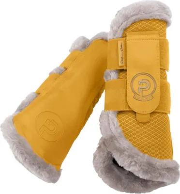 Produktbild von Eskadron Platinum Gamaschen " MESH FAUXFUR ", 1 Paar Größe - M Farbe - golden yellow