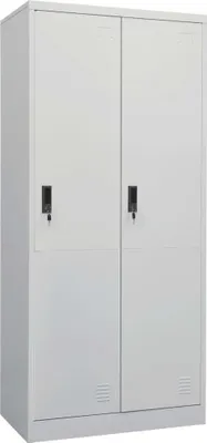 Produktbild von Kleiderschrank Hellgrau 80x50x180 cm Stahl