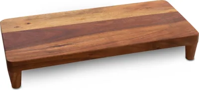 Produktbild von 1.06 Akazien Holz Tischpodest / Servier Tablett - ca. 45 x 21 cm - Servierplatte lebensmittelecht