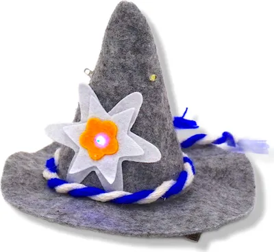 Produktbild von Haarspange mit Mini-Seppelhut "SEPPI" mit LEDs / Bayern / Tirol / Fasching Party