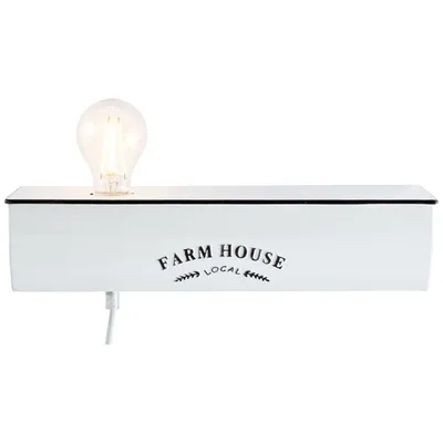 Produktbild von Brilliant Wandleuchte Farm Life weiß max. 40W E27 ohne Leuchtmittel mit Schalter