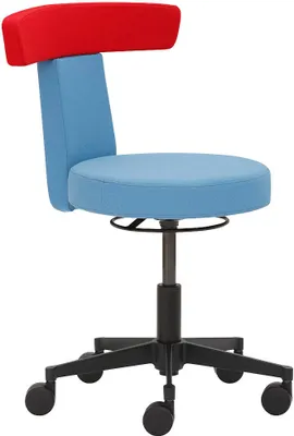 Produktbild von Mayer Arbeitshocker myDUO 1262 kGas 622 hellblau, rot