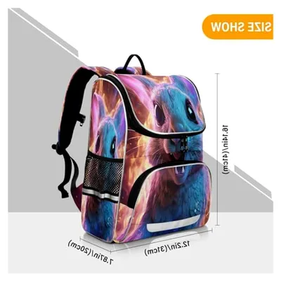 Produktbild von Süßes Eichhörnchen Rucksack für Schüler, große Büchertasche für Kinder