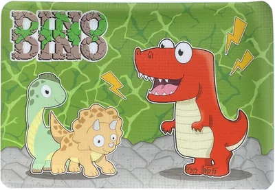 Imagen del producto de Mantel individual con motivos de dinosaurios, suave, de 44 x 30 cm, antideslizante, para niños