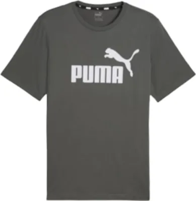 Produktbild von Puma Herren Basic T-Shirt für Sport und Freizeit aus Baumwolle in Graphit
