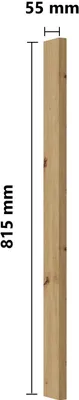 Produktbild von Unterschrank Passleiste Küche Eiche Artisan, Stilo, Solano Küchenzeile Küchenblock Einbauküche - Breite 5,50 cm x Höhe 81,50 cm x Tiefe 1,60 cm.