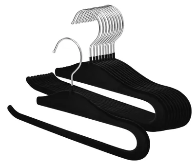 Immagine prodotto di Solidchoice - 10 appendini in velluto antiscivolo per armadio