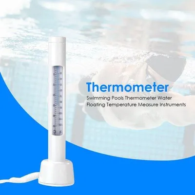 Image de Thermomètre flottant pour piscine ou étang - Thermomètre pour piscine - Thermomètre pour eau - Thermomètre de piscine