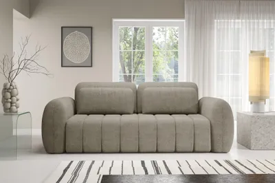 Productafbeelding van Bank CARIA, 3-zits, met slaapfunctie, bekleed met stof in de kleur "Beige"