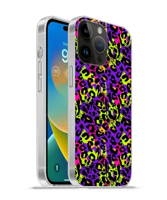 Produktbild von MuchoWow® Handyhülle Schutzhülle Hülle für Apple iPhone 14 Pro Max Tiermuster - Regenbogen - Neon Silikon Softcase Handy Hülle - Hardcover
