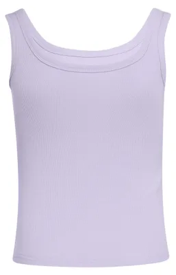 Produktbild von Damen Top lila XS regulärer Passform Rundhalsausschnitt