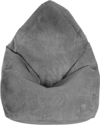 Immagine prodotto di Dreamroots Bean Bag 80x80x120cm con schienale e copertura cuscino da pavimento Bubibag beanbag con imbottitura beanbag frost grey