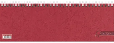 Produktbild von Querkalender 29,7x10cm 1 Woche auf 1 Seite rot Kalendarium 2027 Packung mit 20 Stück