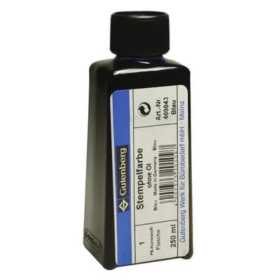 Produktbild von Stempelfarbe ohne Öl 250ml blau