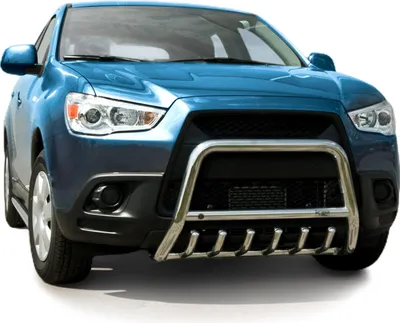 Immagine prodotto di Barra di protezione paraurti anteriore per Mitsubishi ASX 2010-2013 con ABE acciaio argento