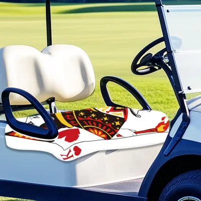 Produktbild von Golfwagen Sitzbezug mit Pokerkartenmuster